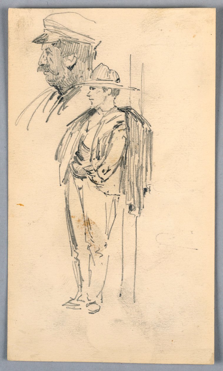 To skisser av menn av Arnold William Brunner