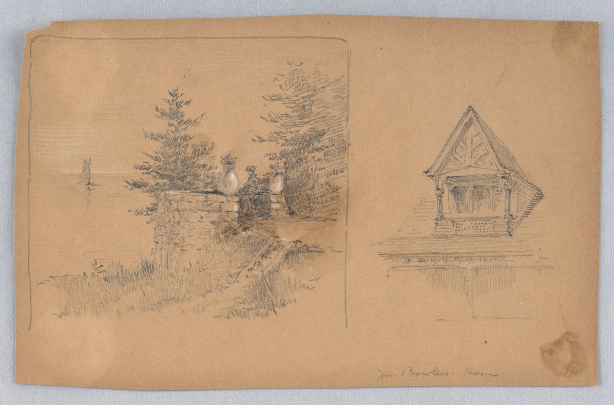 To skisser av Mr. Bowles hjem av Arnold William Brunner