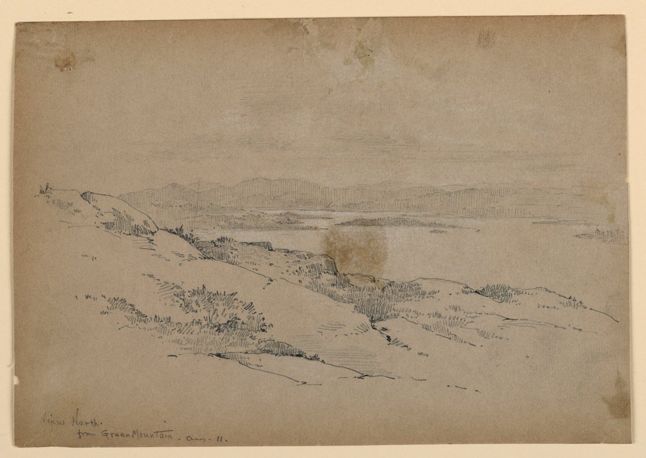 Utsikt nordover fra Green Mountain av Arnold William Brunner