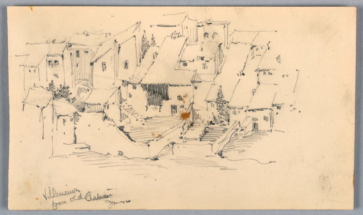 Villeneuve fra Old Château av Arnold William Brunner