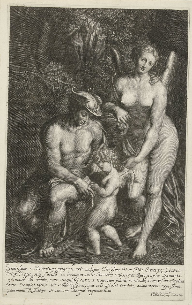 Merkur og Venus lærer Amor av Arnold de Jode