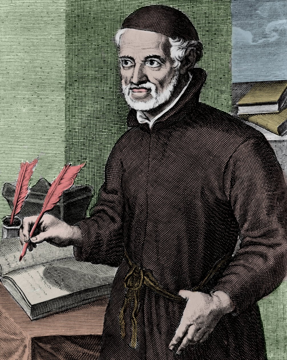 Pere Antonio VIEIRA (1608-1697) Jesuite, evangelist for indianerne i Brasil - Gravering av Arnold van Westerhout (1651-1725) - Portrett av Antonio Vieira (1608 -1697), portugisisk jesuittprest og forfatter av Arnold van Westerhout