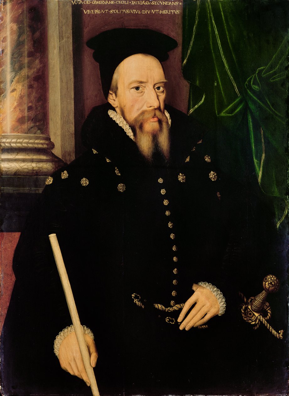 Portrett av William Cecil, 1. baron Burghley (1520-98) Lord High Treasurer av Arnold von Brounckhorst