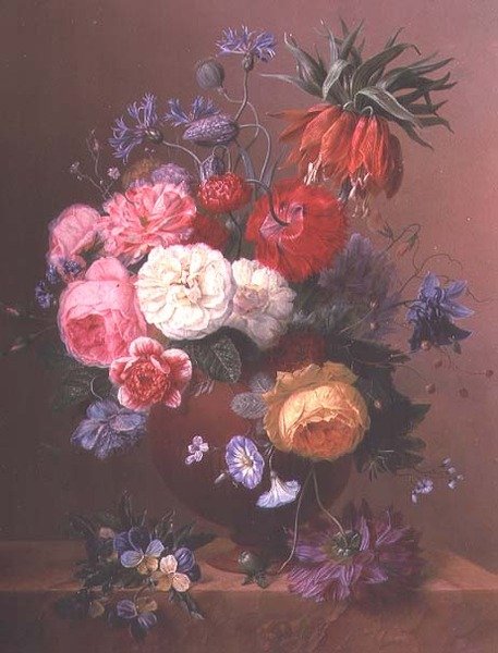 Stilleben av blomster (par til 63508) av Arnoldus Bloemers