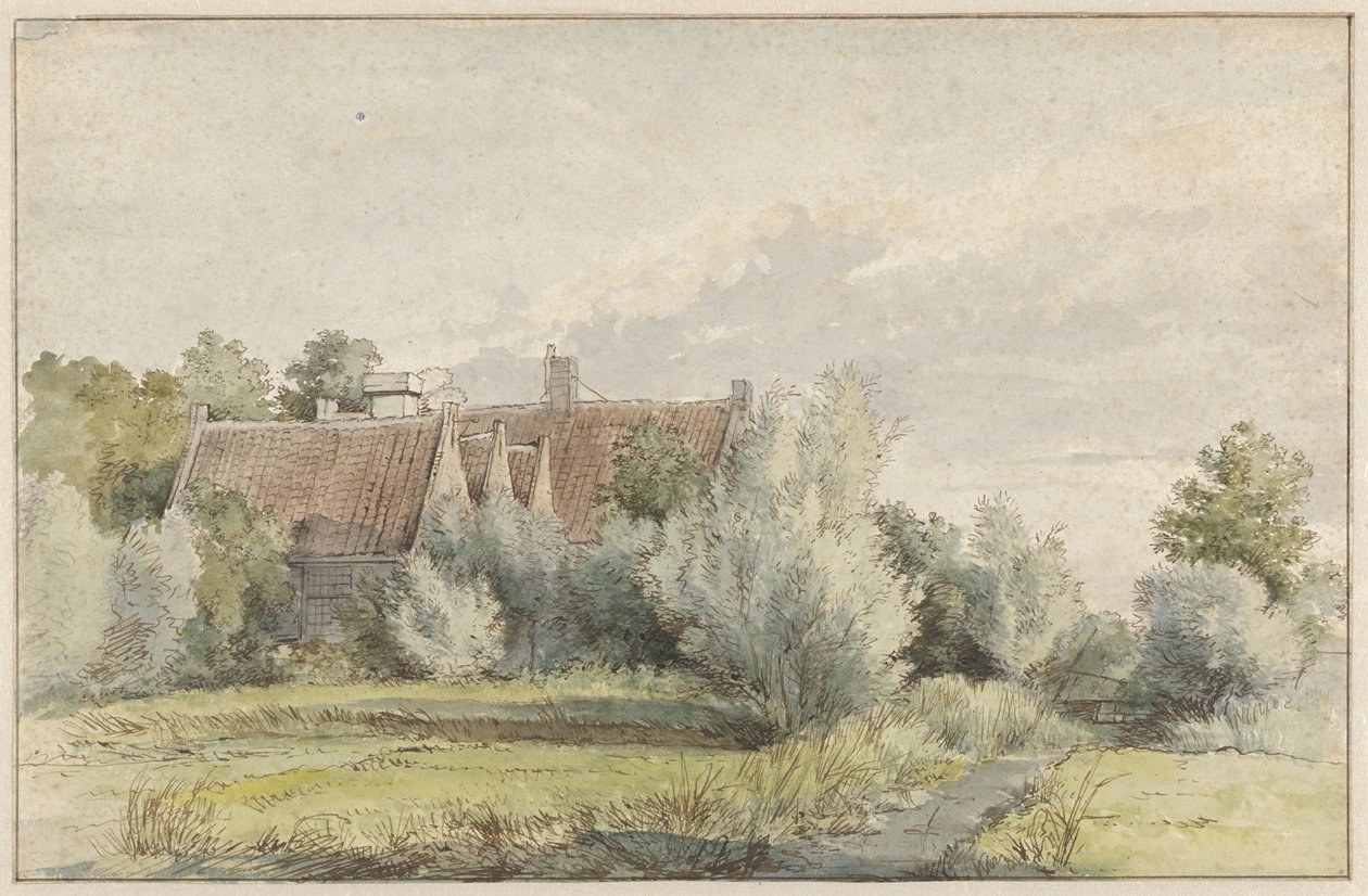 Hus blant trær av Arnoldus Johannes Eymer