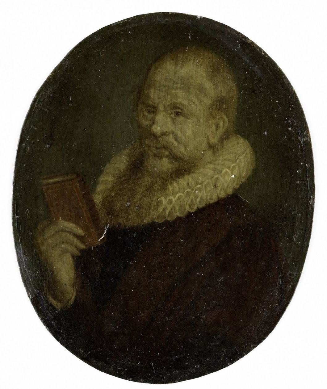 Portrett av Theodorus Schrevelius, rektor ved Latinskolen i Leiden av Arnoud van Halen