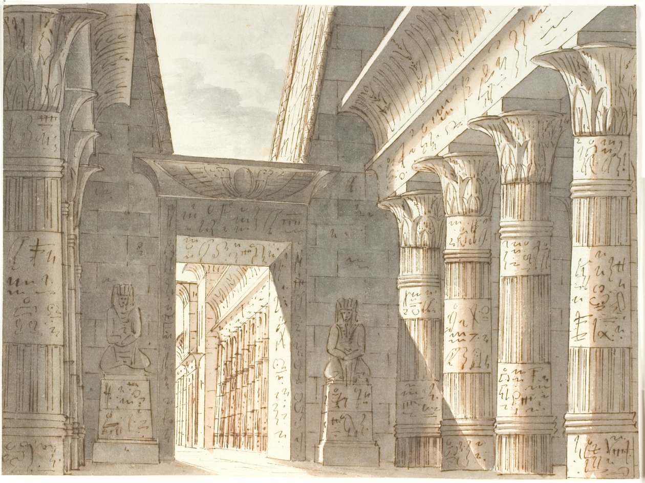 egyptisk tempel av Aron Wallick