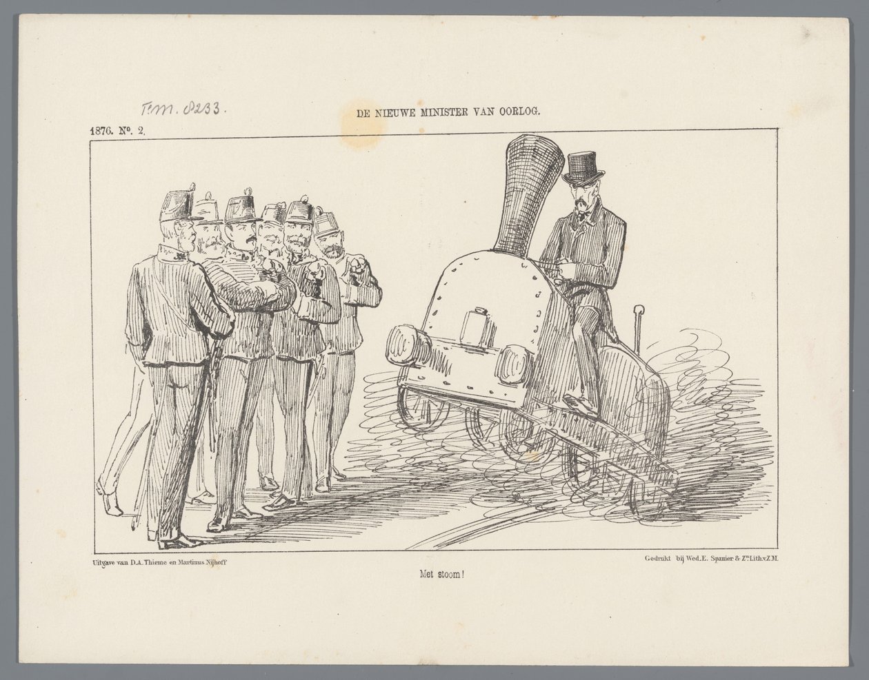 Rapport om besøket av Hans Majestet Kong Willem III i Rotterdam, fra 28.–31. juli 1851, som kunngjort i Rotterdamsche Courant av 29. og 31. juli og 1. august 1851 (tittel på objekt) av Arrenberg and Van Reyn