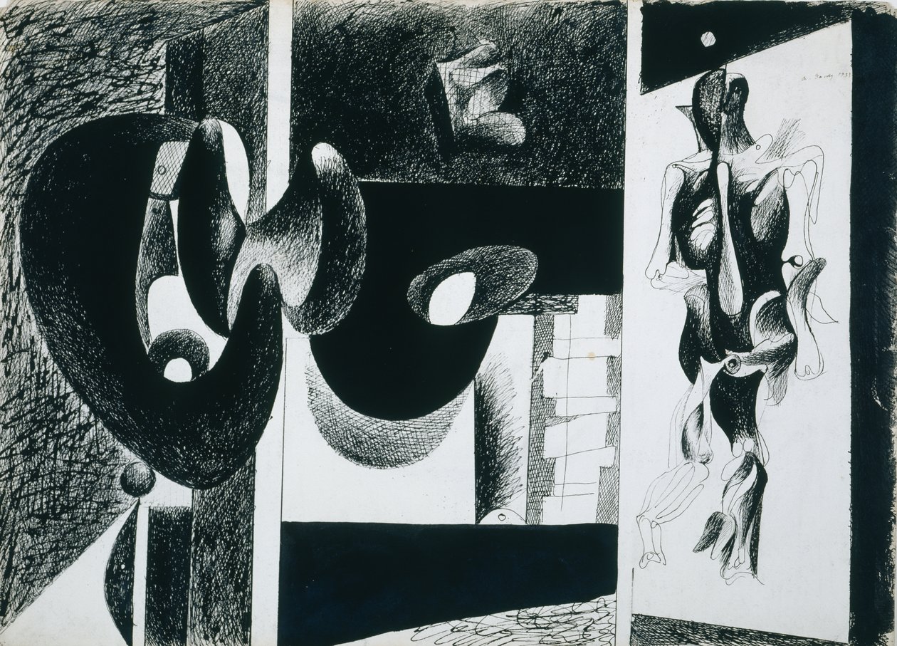 Nighttime, Enigma og Nostalgi av Arshile Gorky
