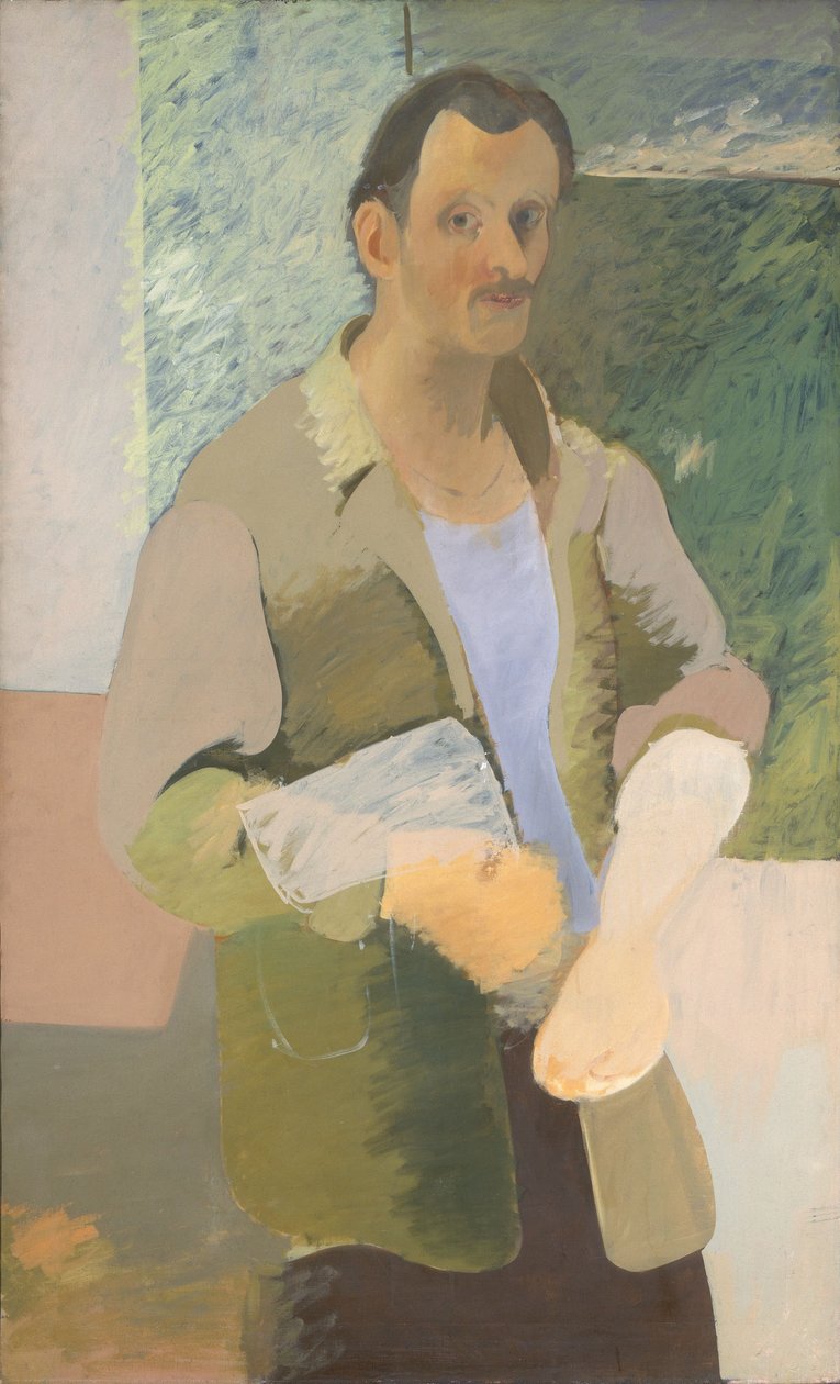 Selvportrett, ca 1937. av Arshile Gorky