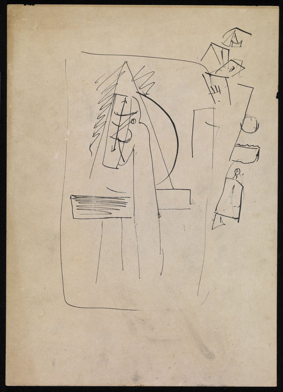 Uten tittel (penn og blekk på papir) av Arshile Gorky
