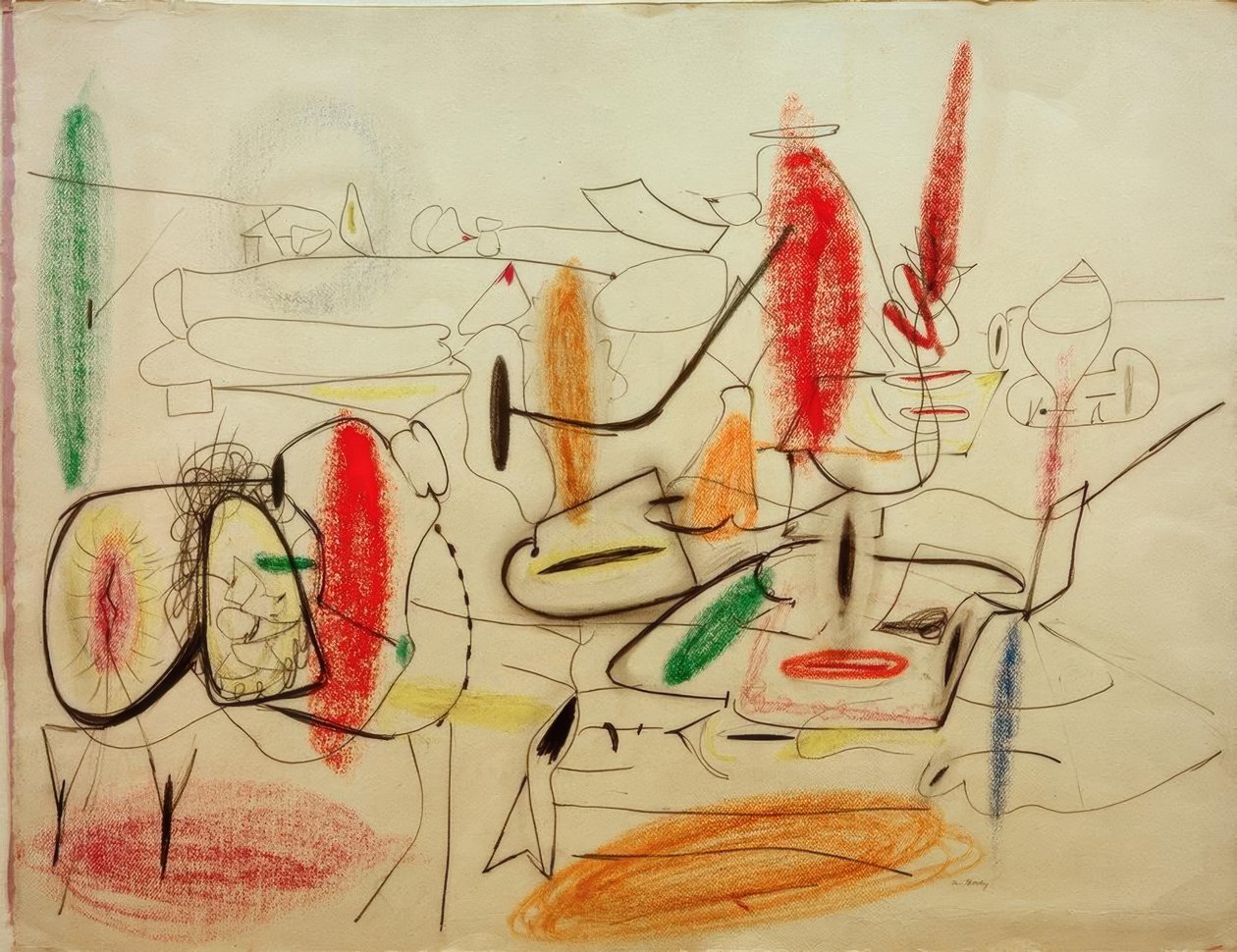 Uten tittel – Studie for maleri av Arshile Gorky