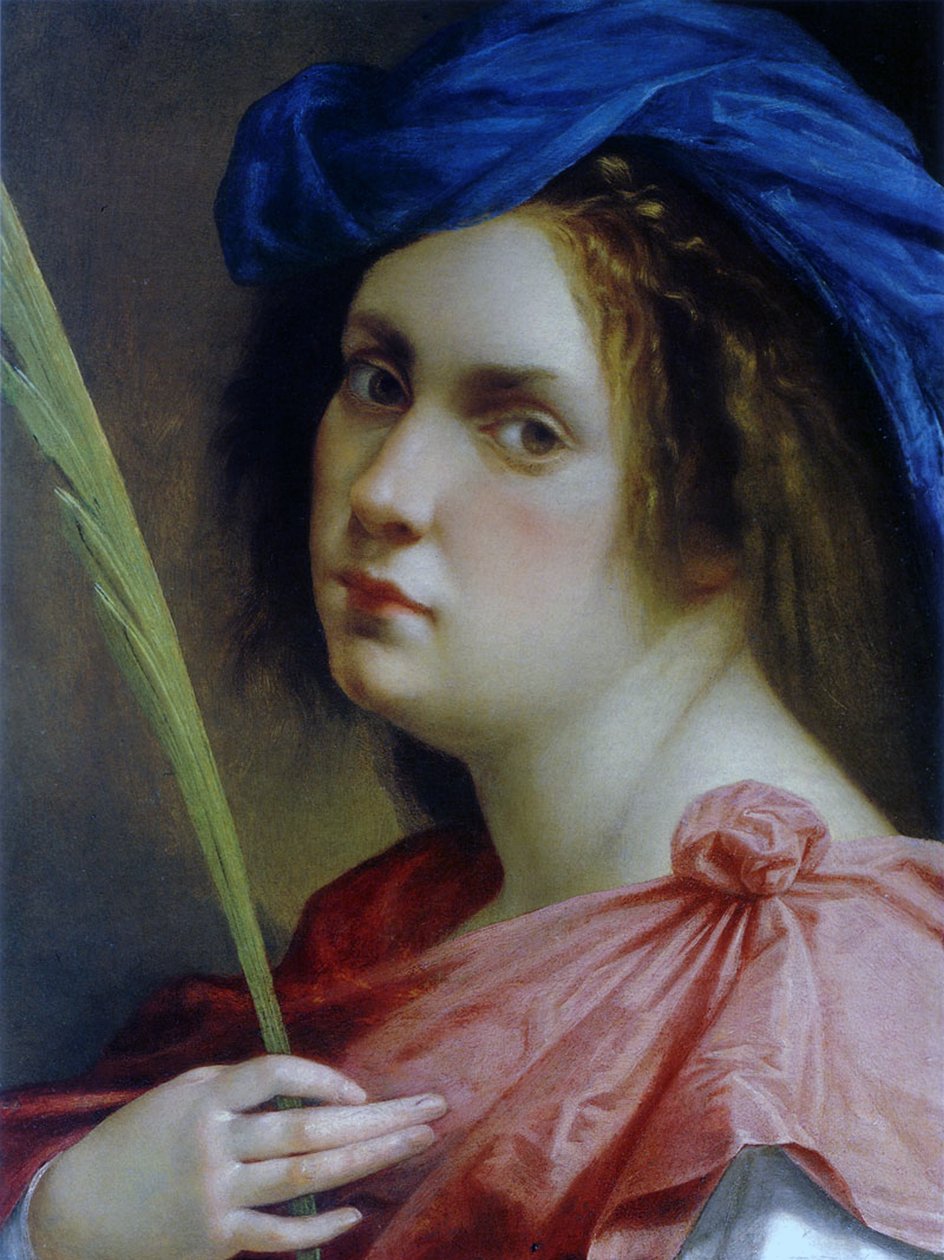 Selvportrett som martyr, ca. 1615 av Artemisia Gentileschi