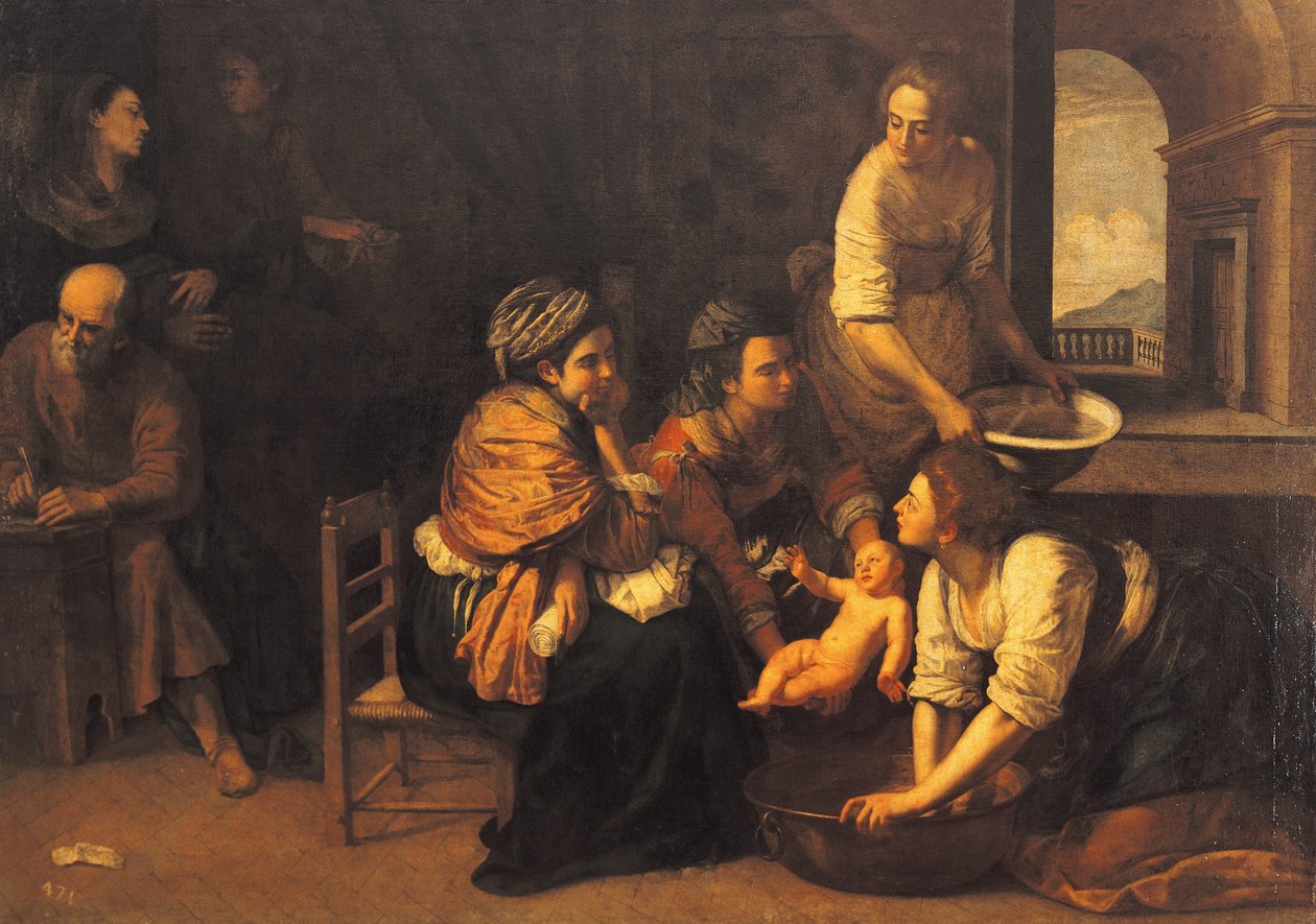 Fødselen til døperen Johannes av Artemisia Gentileschi