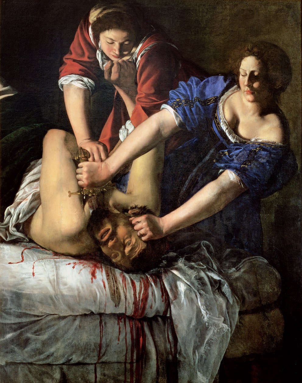 Judith og Holofernes (panel) av Artemisia Gentileschi