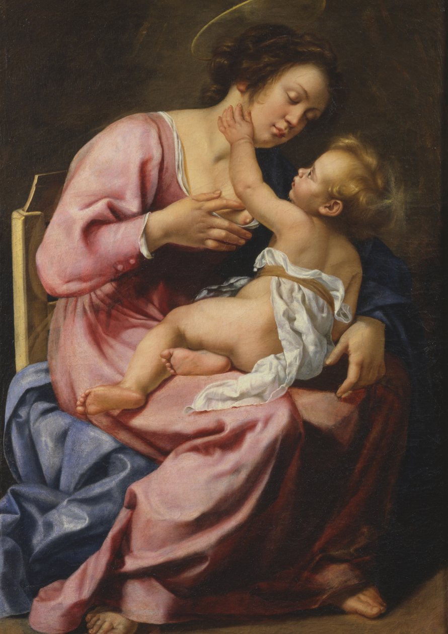 Madonna som ammer barnet av Artemisia Gentileschi