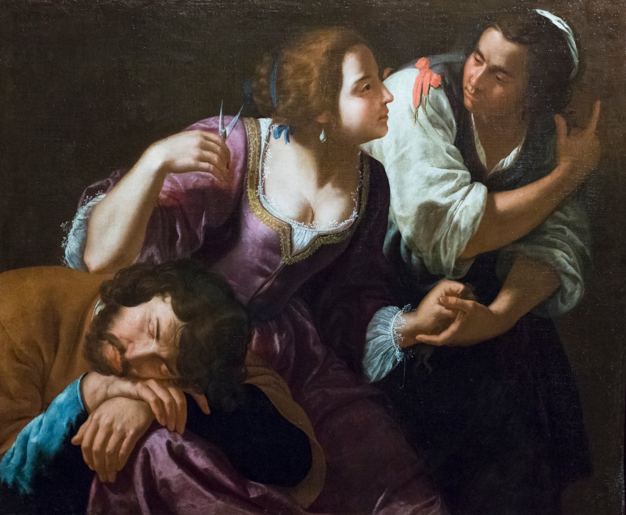 Samson og Delila av Artemisia Gentileschi