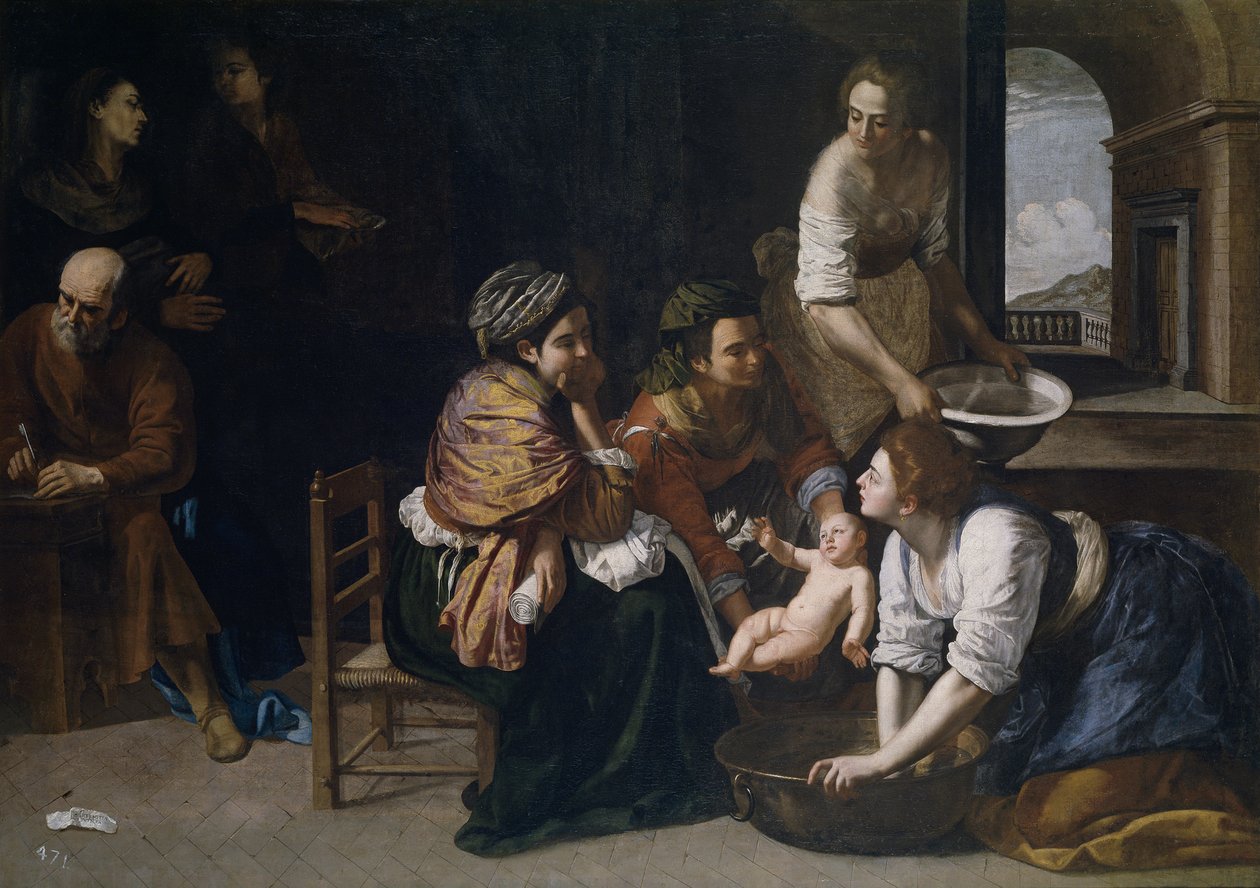 Fødselen til døperen Johannes av Artemisia Gentileschi