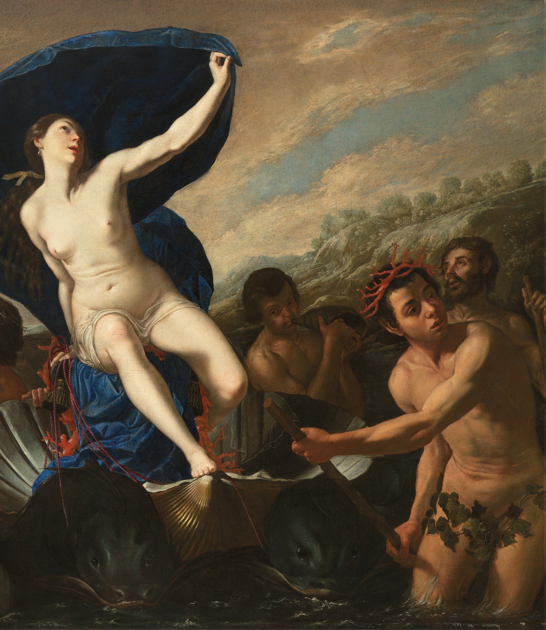 The Triumph of Galatea (olje på lerret) av Artemisia and associate Gentileschi