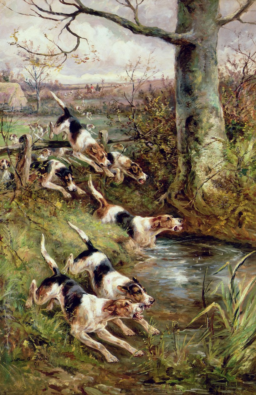 Fullt rop, 1891 av Arthur Alfred Davis