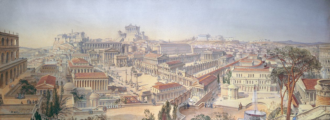 Roma som det var, restaurert etter eksisterende rester av Arthur Ashpitel