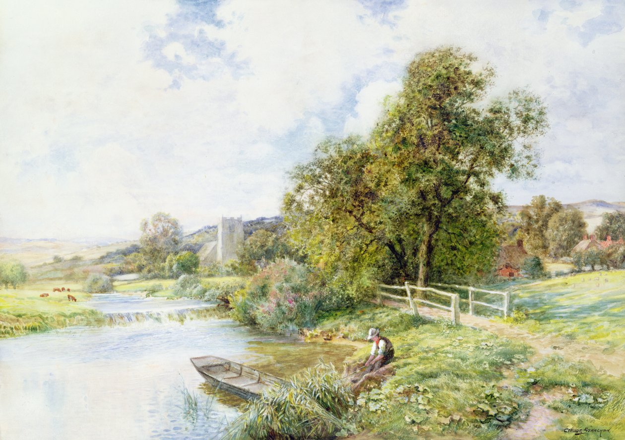 Den unge fiskeren av Arthur Claude Strachan