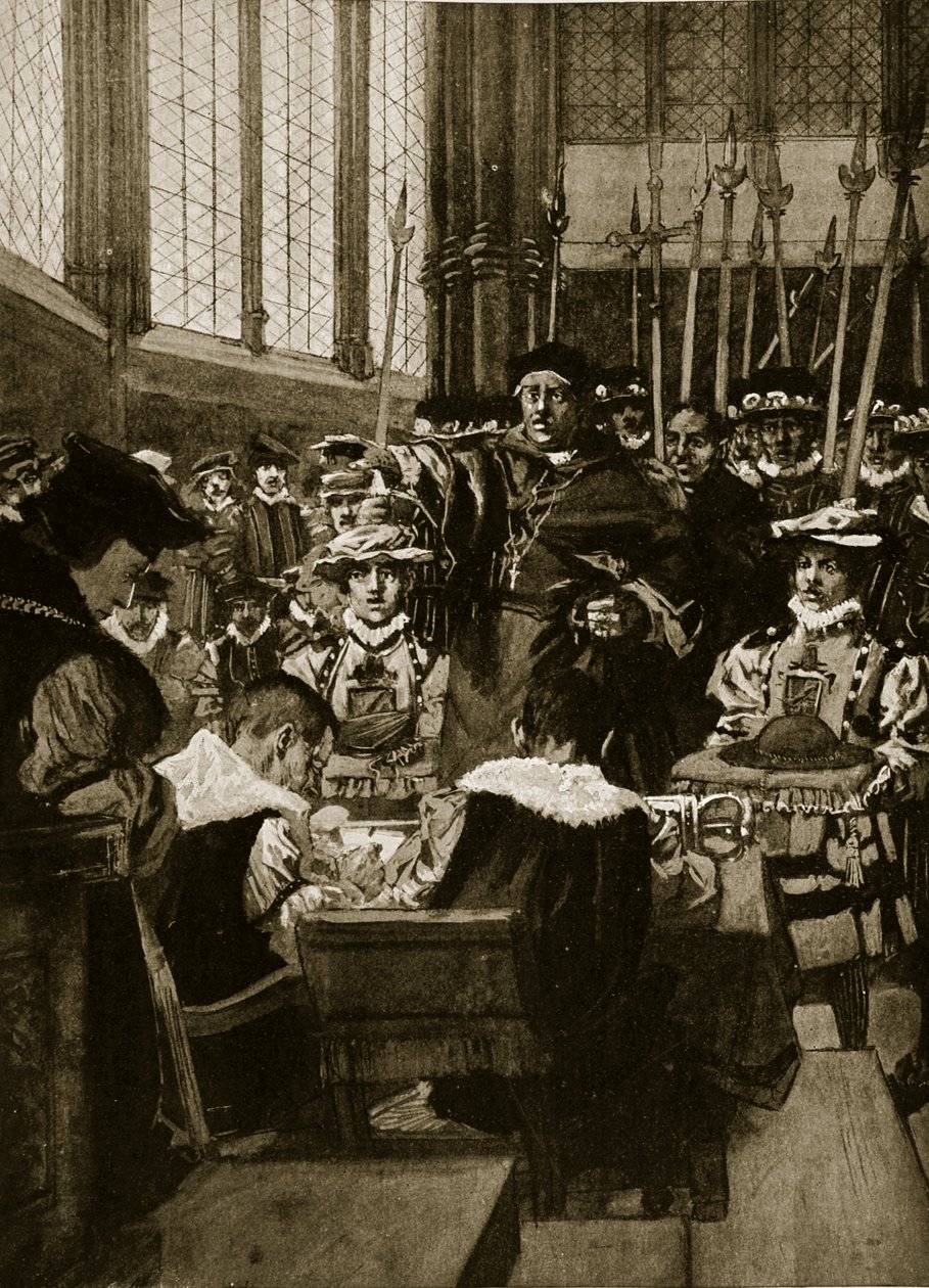 An intrusion of Wolsey upon the Commons, 1523, illustrasjon fra 