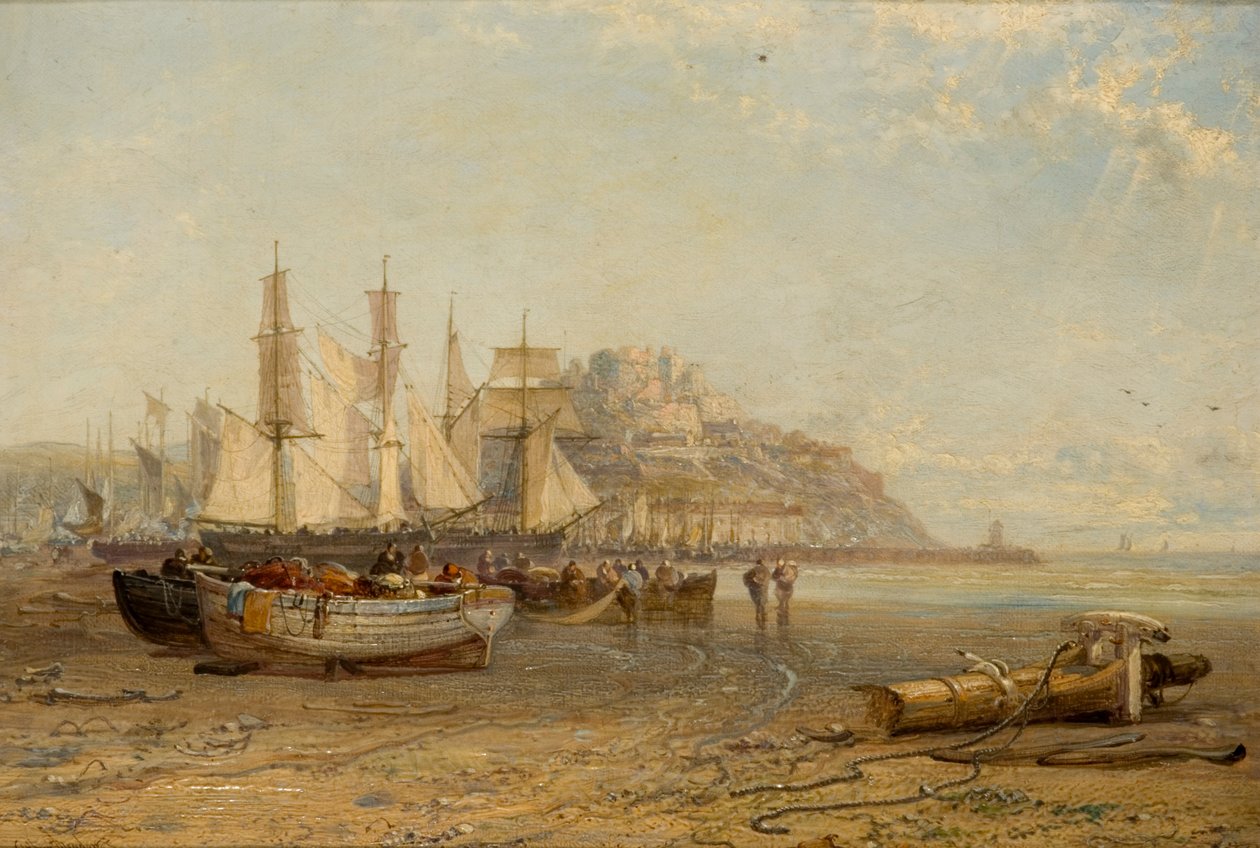 Lavvann, Mount Orgueil, Jersey, 1881 av Arthur Joseph Meadows