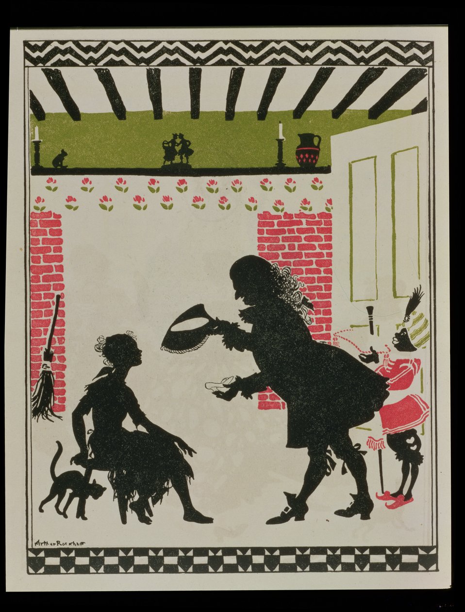 Askepott og glasstøffelen, 1919 av Arthur Rackham