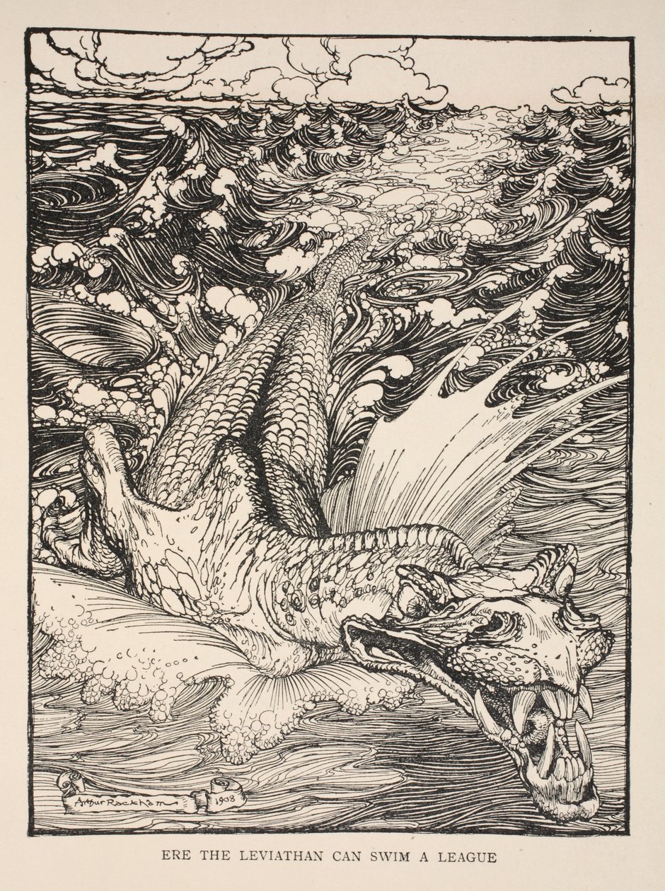 Før Leviathan kan svømme en liga, illustrasjon fra 