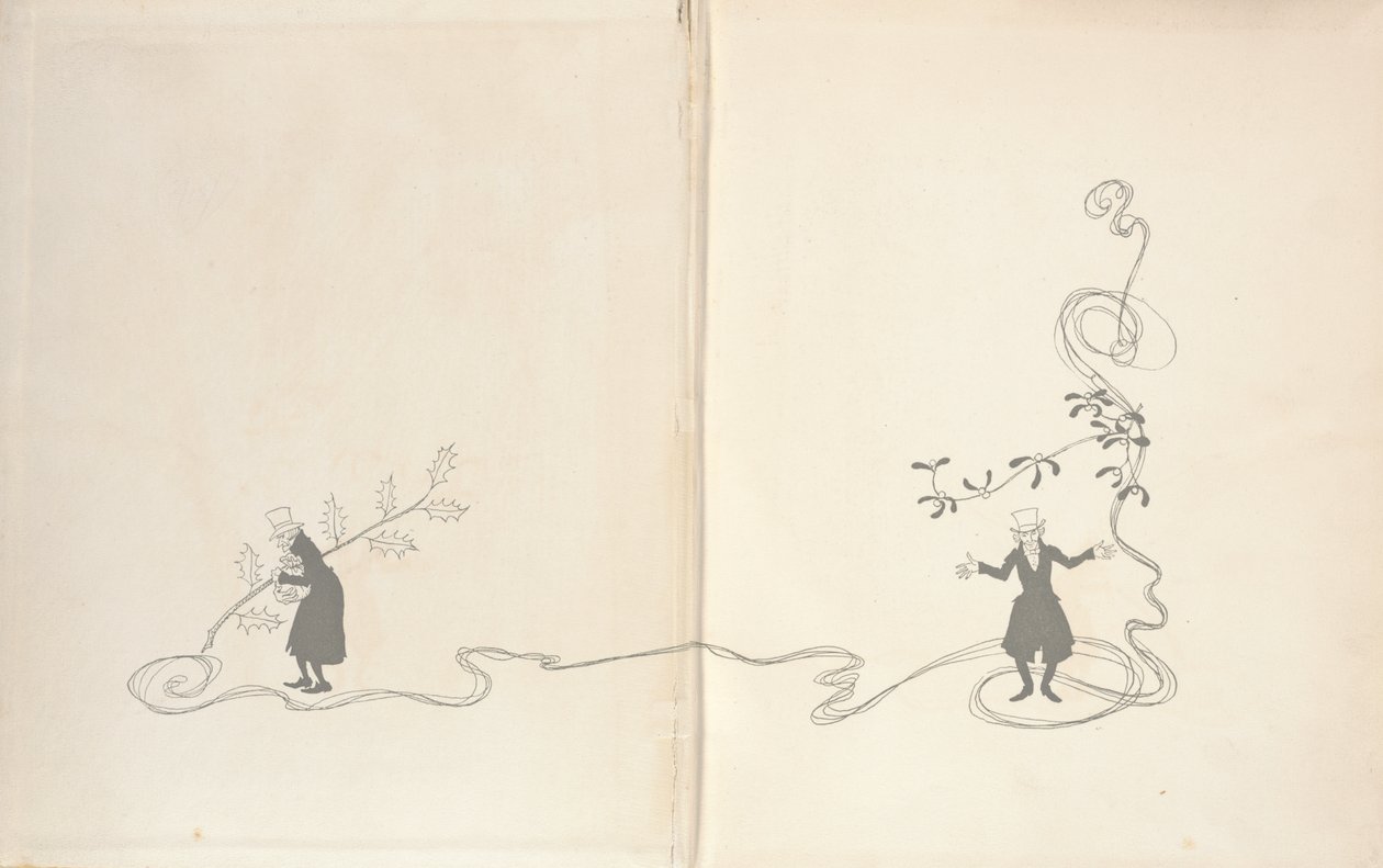 Front Endpapers - A Christmas Carol, 1915 av Arthur Rackham