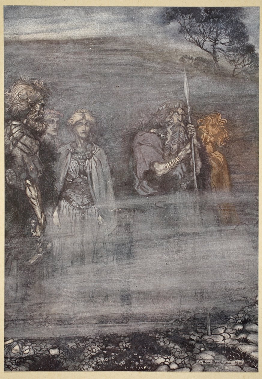 Gudene blir svake og eldre ved tapet av Freia, illustrasjon fra 