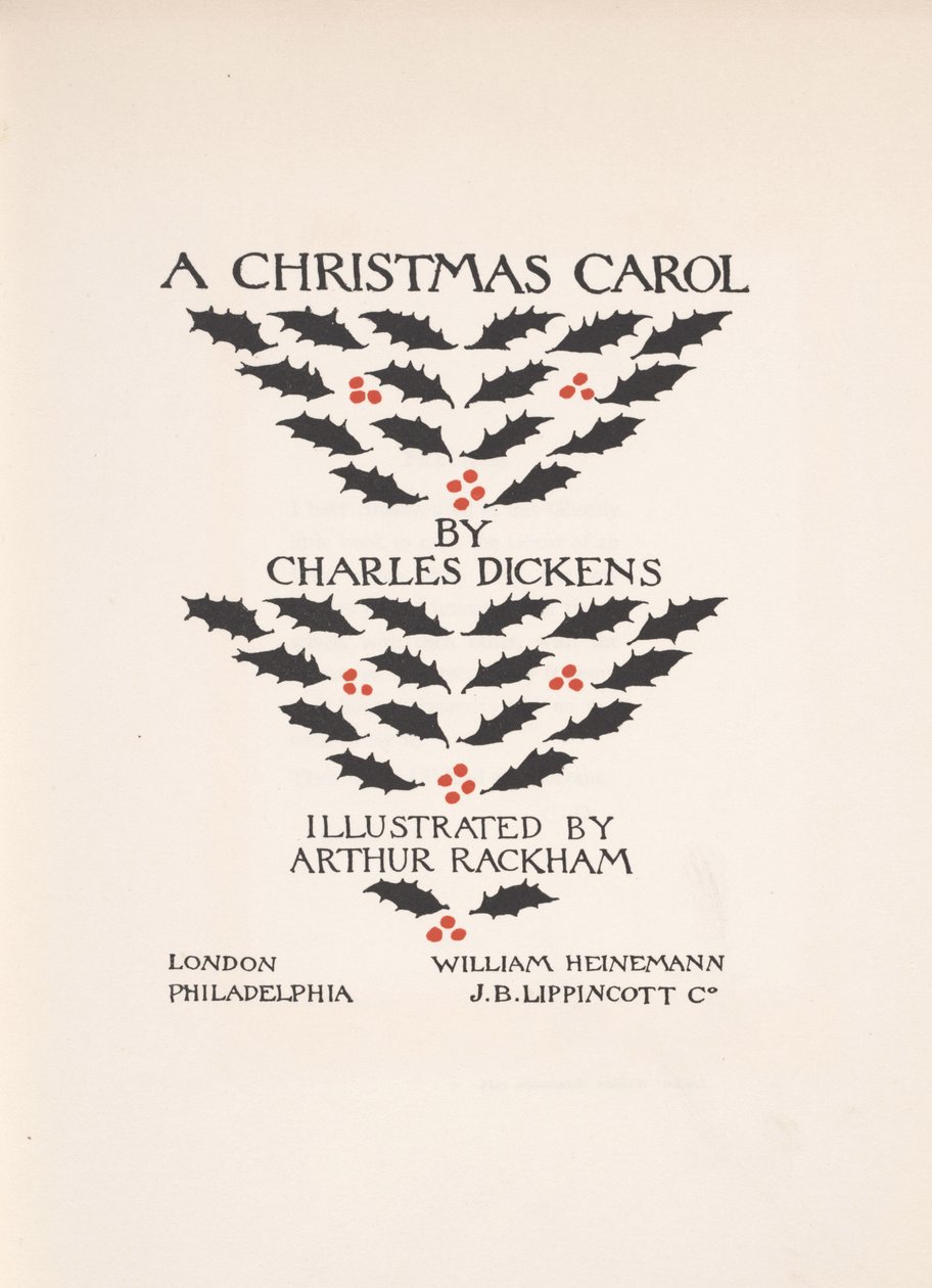 Tittelside - A Christmas Carol, 1915 av Arthur Rackham