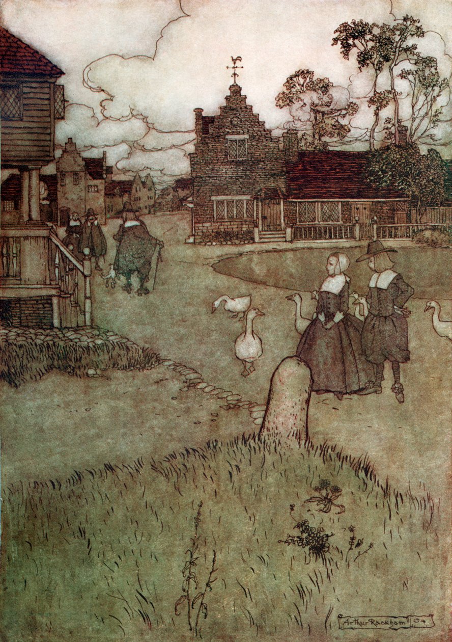 Washington Irving er kort av Arthur Rackham