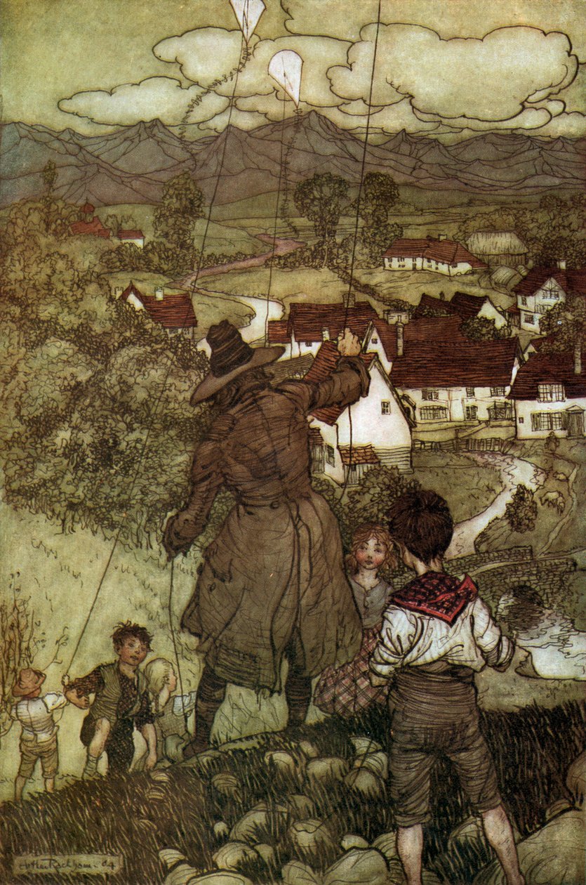 Washington Irving er kort av Arthur Rackham