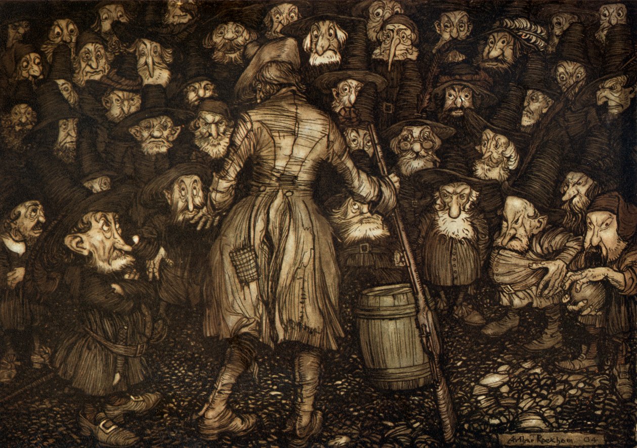 Washington Irving er kort av Arthur Rackham