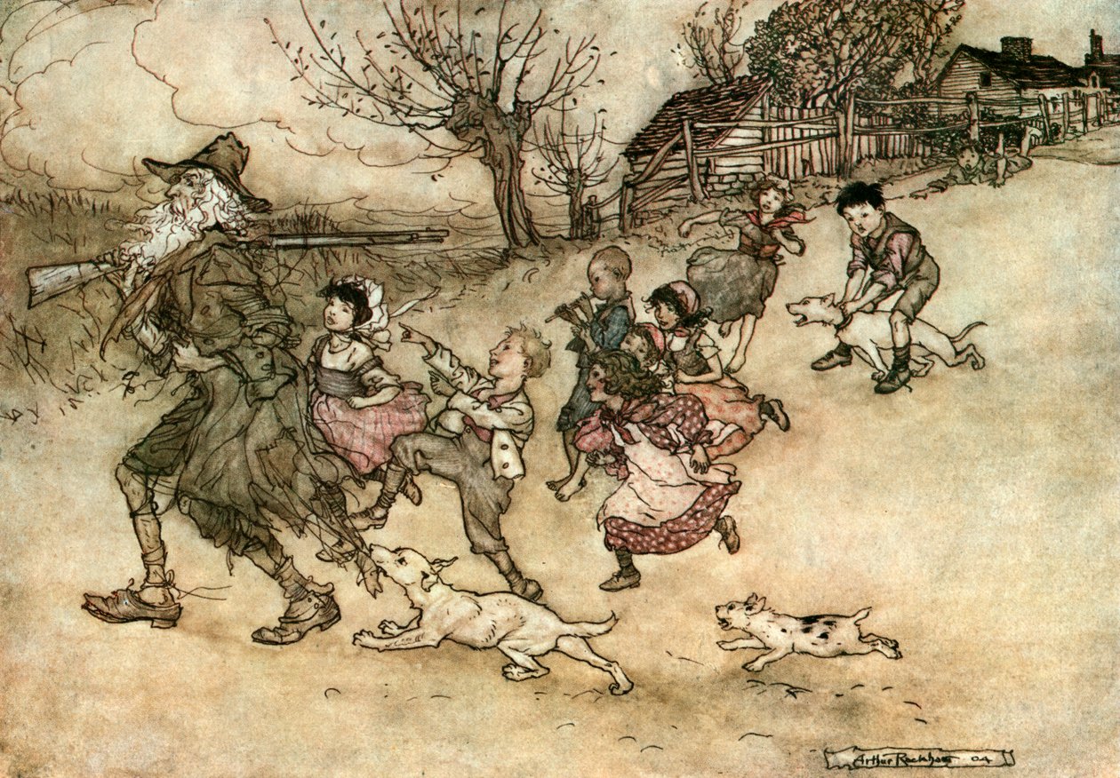 Washington Irving er kort av Arthur Rackham