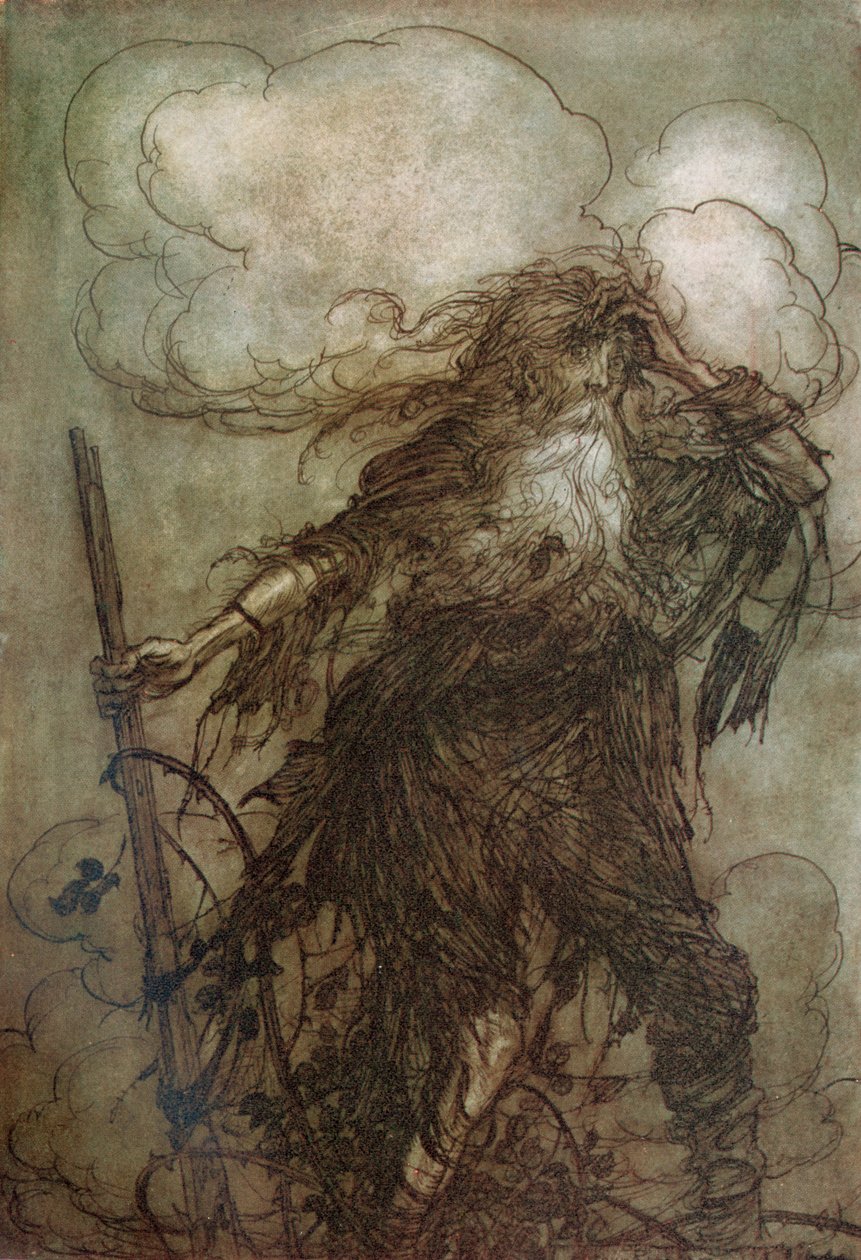 Washington Irving er kort av Arthur Rackham