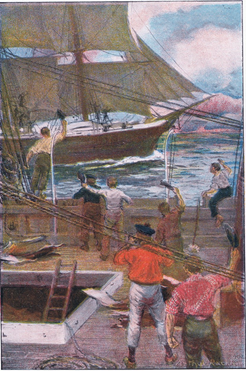 Vi ga tre lange høye jubel av Arthur Rackham