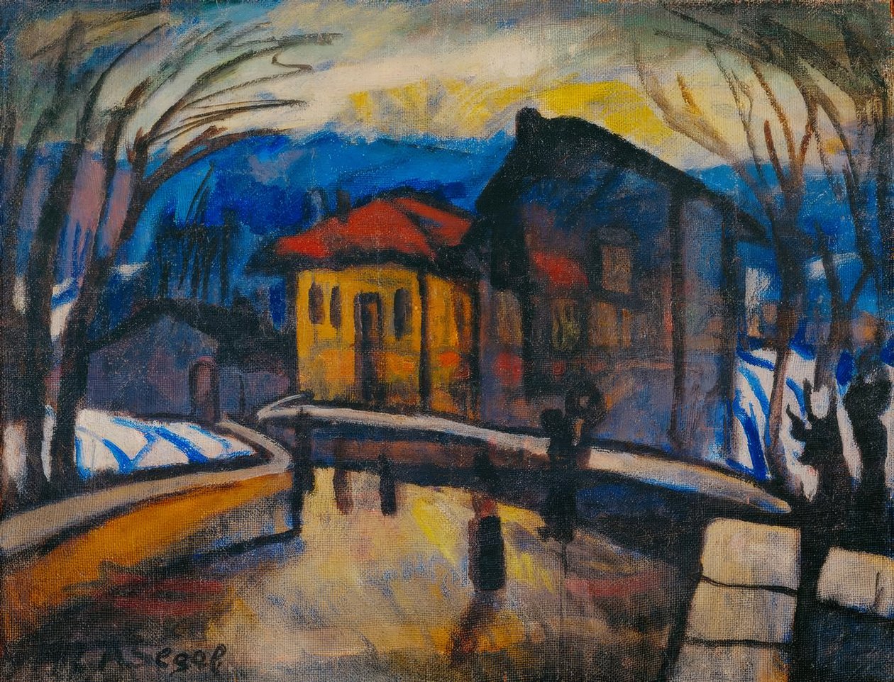 Sveitsisk landsbygate av Arthur Segal