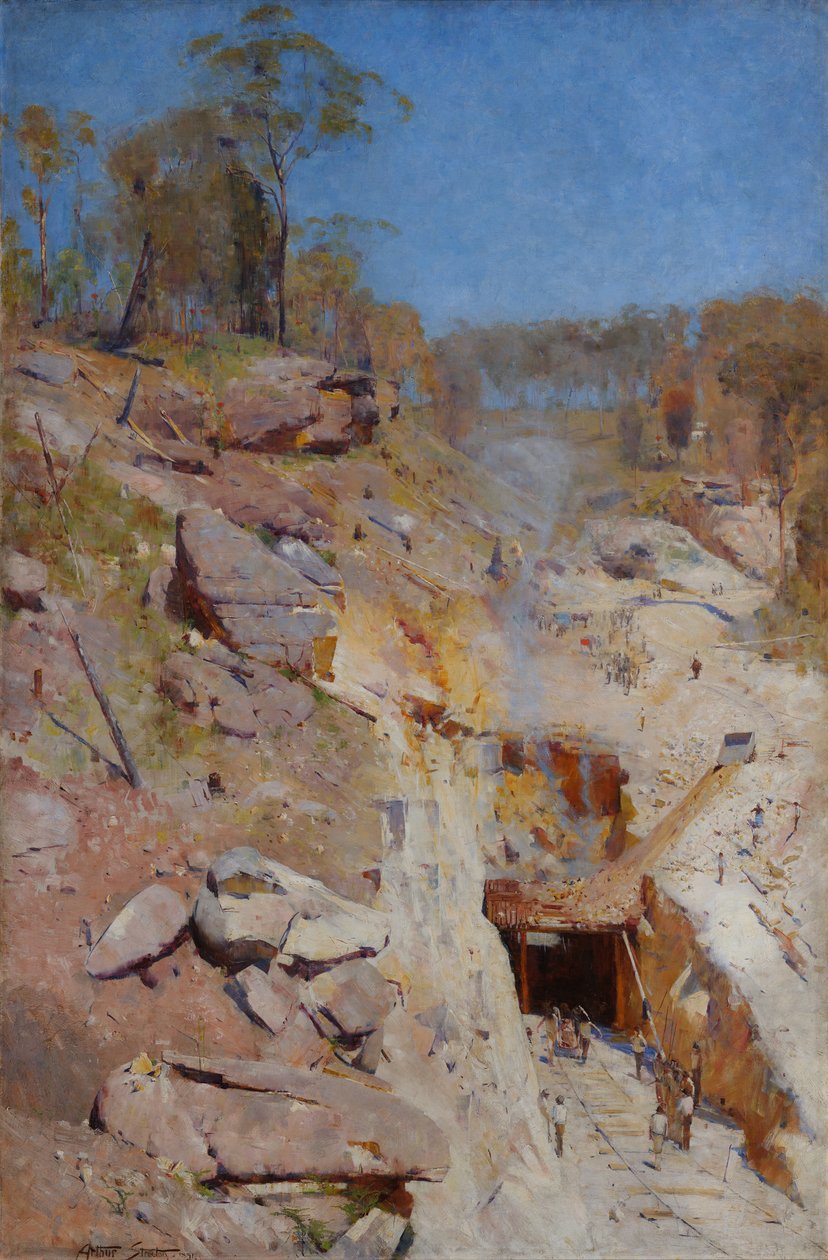 Fyrer på av Arthur Streeton