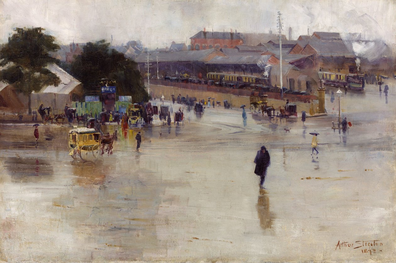 Jernbanestasjonen, Redfern av Arthur Streeton