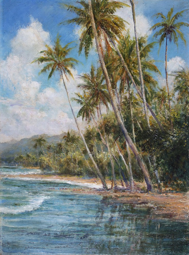 Palm Fringed Shore av Arthur Trevor Haddon