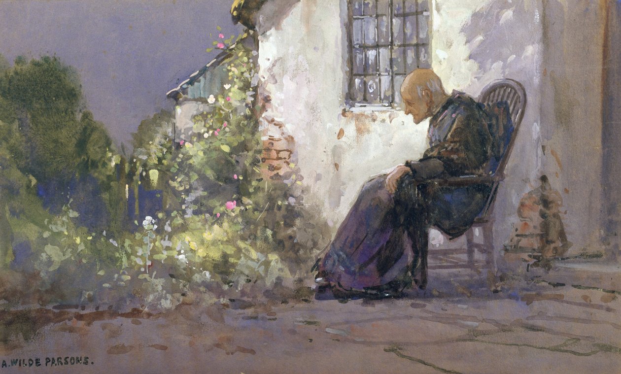 95 Degrees in the Shade, 1912 (wc om bord) av Arthur Wilde Parsons