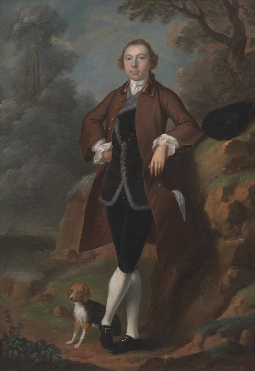 William Farington fra Shawe Hall, Lancashire av Arthur Devis