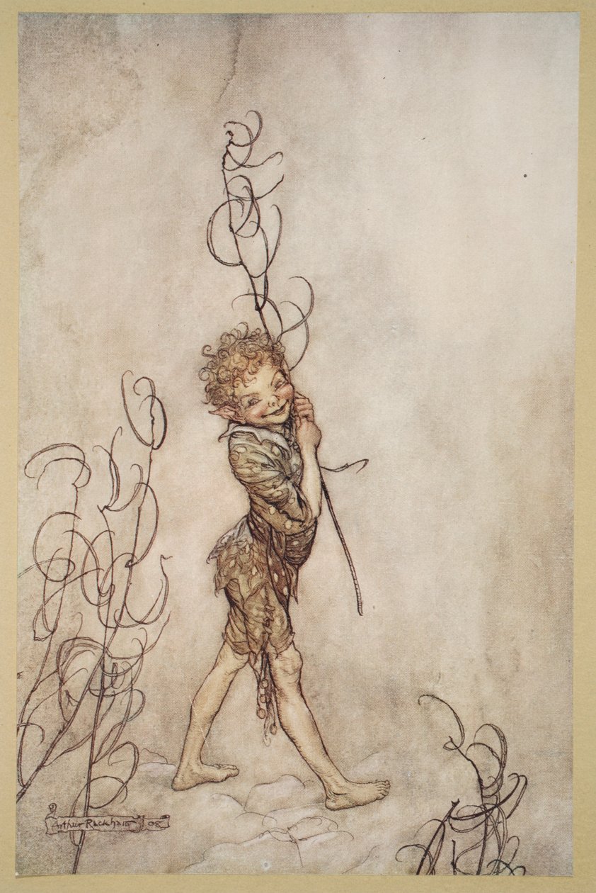 Herre, hvilke idioter disse dødelige er!, illustrasjon fra "Midsummer Nights Dream" av William Shakespeare av Arthur (after) Rackham