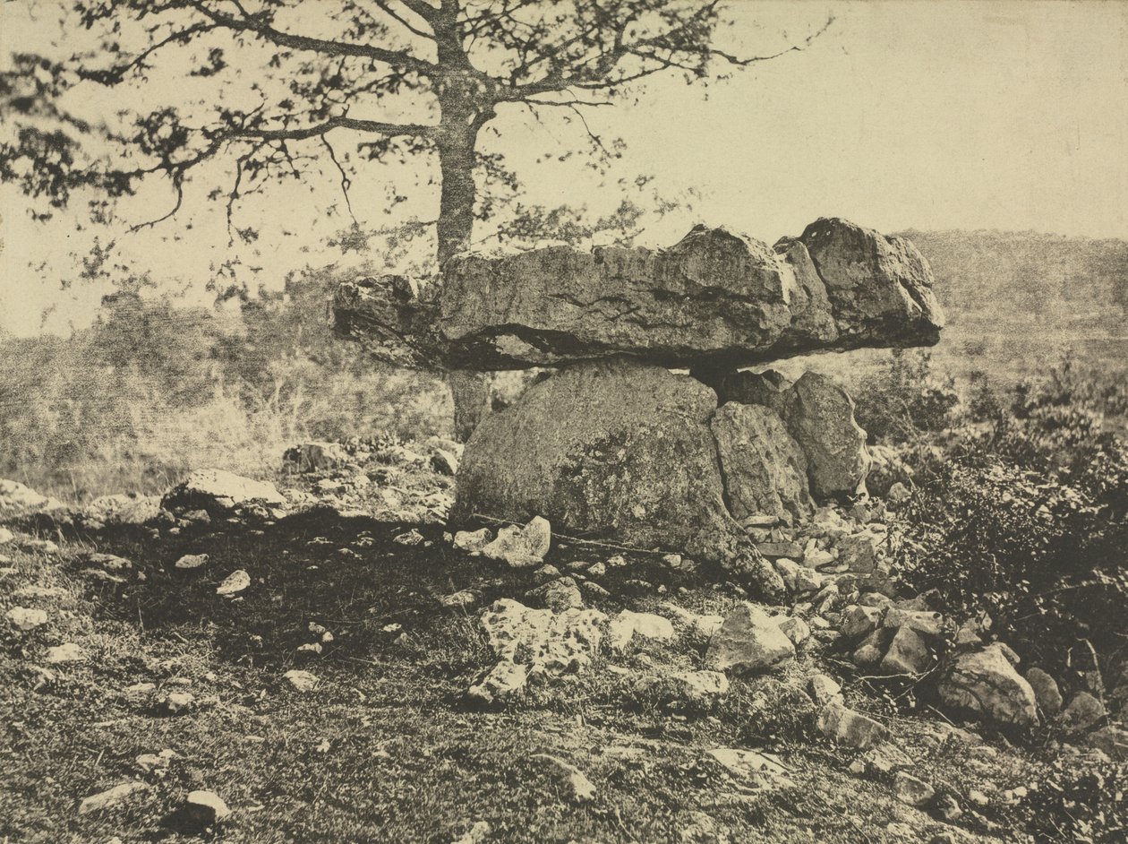 Dolmen, Cap del Puetch, Ariège, Frankrike av Arthur A. Taylor