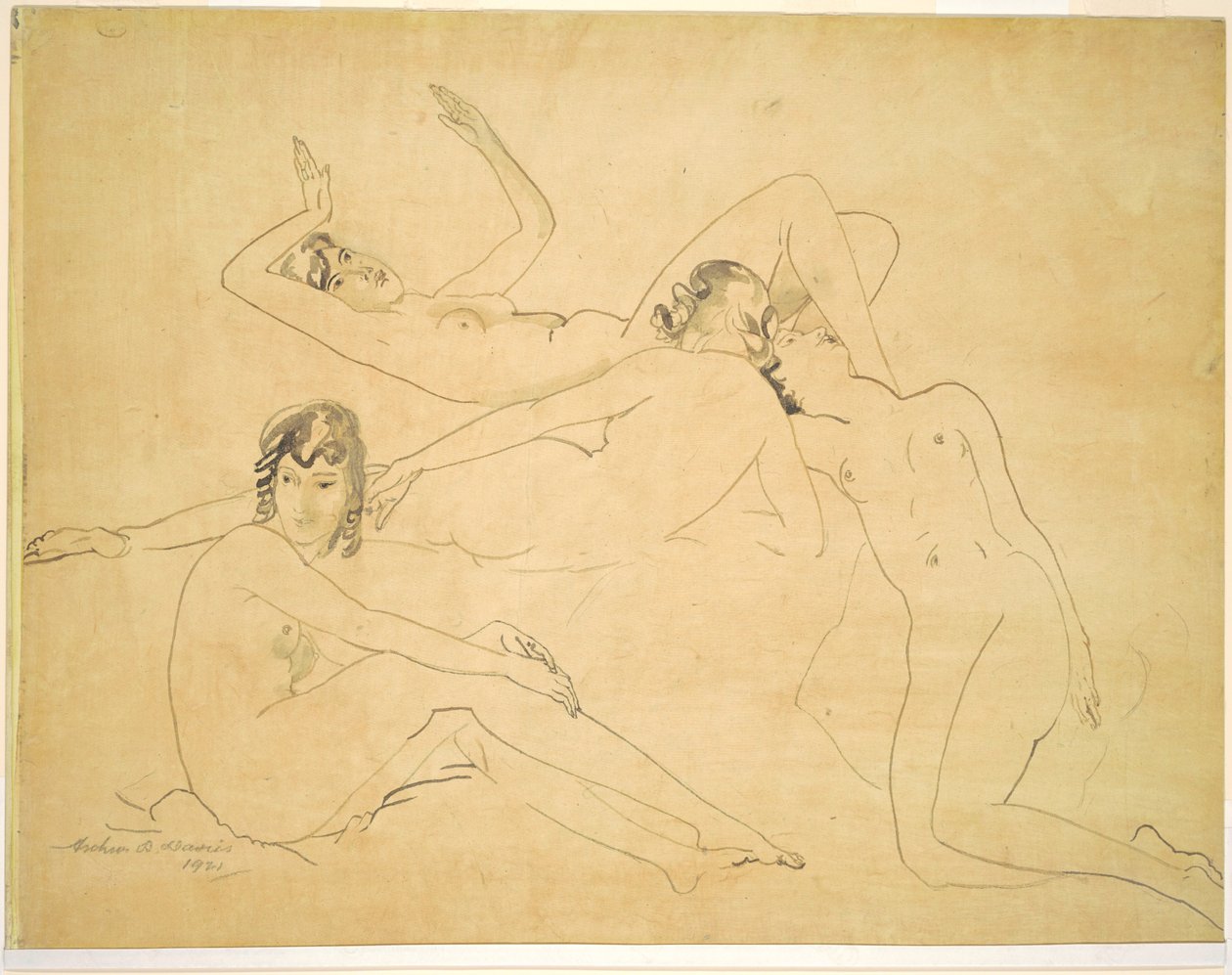 Fire figurer av Arthur B. Davies