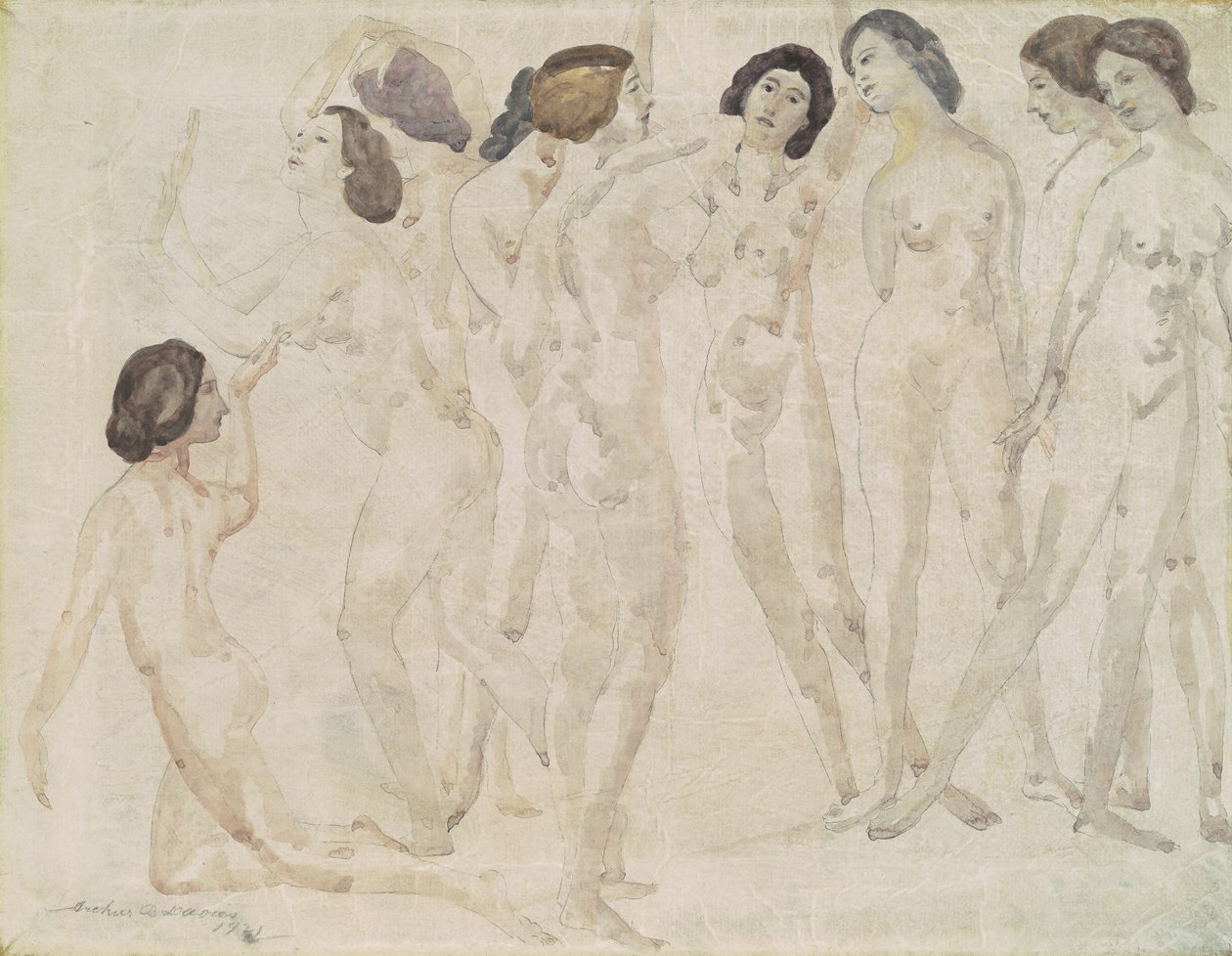Ni figurer av Arthur B. Davies