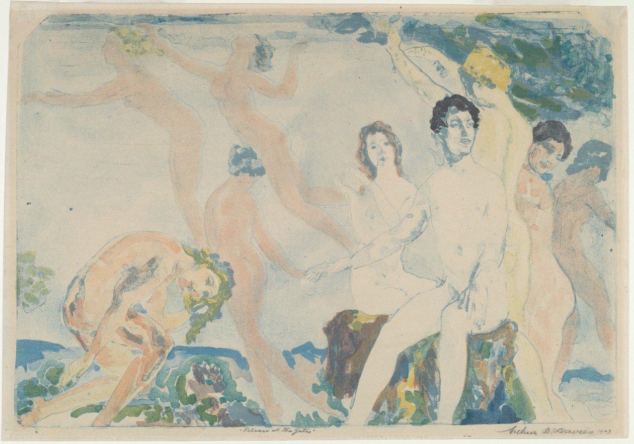 Slipp ved portene av Arthur B. Davies